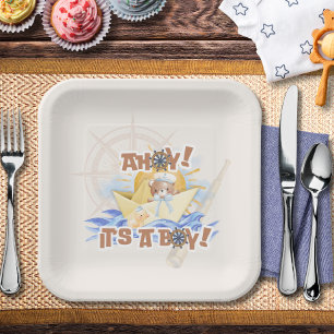 Ahoy! Baby Boy Shower Papieren Bordje