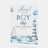 Ahoy C'Est Un Baby shower Garçon Bienvenue (Angle)