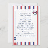 Ahoy C'est un Baby shower garçon Invitation (Dos)