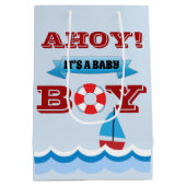 Ahoy C'est un bébé garçon Sac cadeau (Dos)
