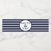 Ahoy C'est un garçon Baby shower Étiquette de bout (Étiquettes simples)