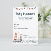 Ahoy C'est un garçon Nautique carte de prédictions (Debout devant)