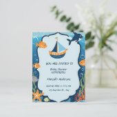 "Ahoy ! C'est une invitation de Baby shower de gar (Debout devant)