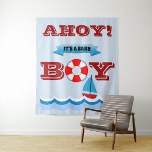 Ahoy ! C'est une tapisserie de bébé garçon