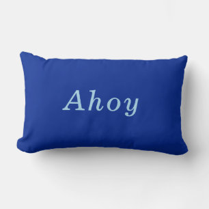 "Ahoy" Cobalt & Blue comfy cozy Kussen