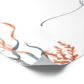 Ahoy, het is Boy! Nautical Boat Baby shower Welkom Poster (Hoek)