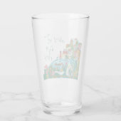 Ahoy, het is een baby shower feest glas (Achterkant)