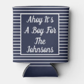 Ahoy Het is een Baby shower Koelbox Blikjeskoeler (Voorkant)