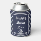 Ahoy Het is een Baby shower Koelbox Blikjeskoeler (Blikje Achterkant)