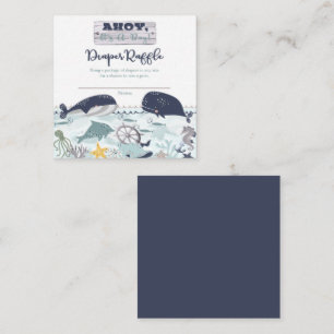 Ahoy Het is een Baby shower-luierspoeling. Informatiekaartje