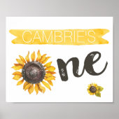 Ahoy Het is een Baby shower-teken. Poster (Voorkant)