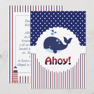 Ahoy Het is een Baby shower-uitnodiging. Kaart
