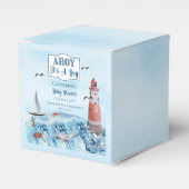 Ahoy Het is een Baby shower van de Jongerenvuurtor Bedankdoosjes (Voorkant Zijde)