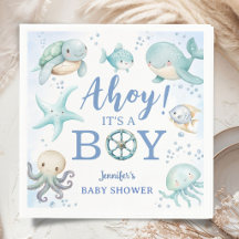 Ahoy, het is een babyfeestje voor een jongen in he