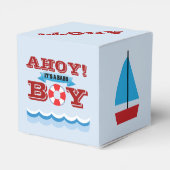 Ahoy Het is een babyjongen Bedankdoosjes (Achterkant)