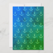 Ahoy Het is een Boy Baby shower Retro Uitnodiging (Achterkant)