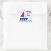 Ahoy Het is een Boy Baby shower Sticker (Tas)
