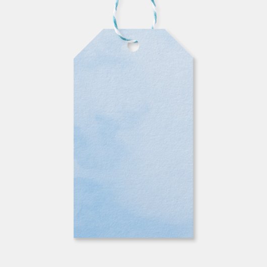 Ahoy Het is een Boy Ocean Animals Kustdieren Baby Cadeaulabel (Achterkant)