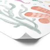 Ahoy het is een jongen Baby shower welkom teken Poster (Hoek)