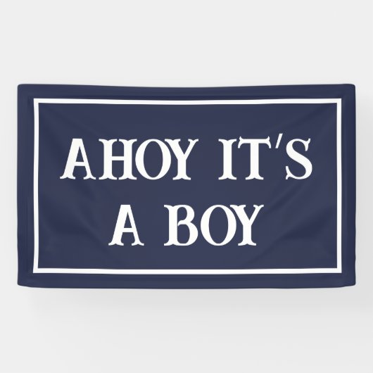 Ahoy Het is een Jongen Banner (Horizontaal)