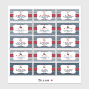 Ahoy, het is een jongen! Etiketten van Baby shower Sticker