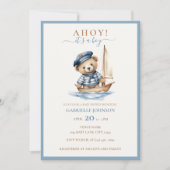 Ahoy, het is een jongen! minimalistisch nautisch B Kaart (Voorkant)