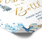 Ahoy Het is een Jongen Nautical Message in een Bot Poster (Hoek)