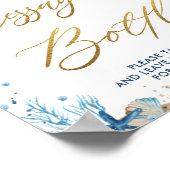 Ahoy Het is een Jongen Nautical Message in een Bot Poster (Hoek)