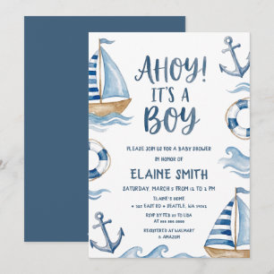Ahoy het is een jongen Nautilus Mariene strand bab Kaart