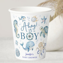 Ahoy Het Is Een Jongen Nautilus Zeiler Baby Shower