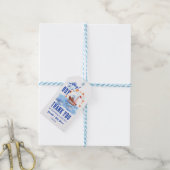Ahoy, het is een jongen-nautisch baby shower bedan cadeaulabel (Met Touw)