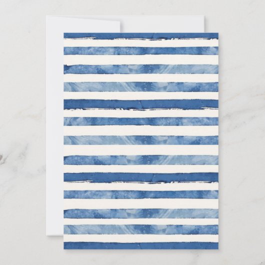 Ahoy Het is een Jongen Nautisch Baby shower Kaart (Achterkant)