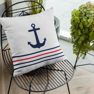 Ahoy, het is een jongen! Nautisch Baby shower Kussen