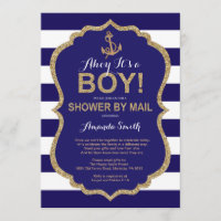 Ahoy, het is een jongen! Nautisch Baby shower per 