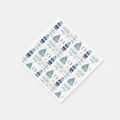 Ahoy. Het is een jongen onder het Zee. Servet (Hoek)