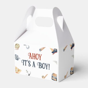 Ahoy het is een jongen piraat Baby shower Bedankdoosjes