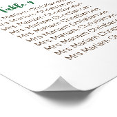 Ahoy het is een jongen zitkaart poster (Hoek)