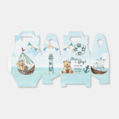 Ahoy, het is een jongetje met nautisch baby shower bedankdoosjes (Uitgevouwen)