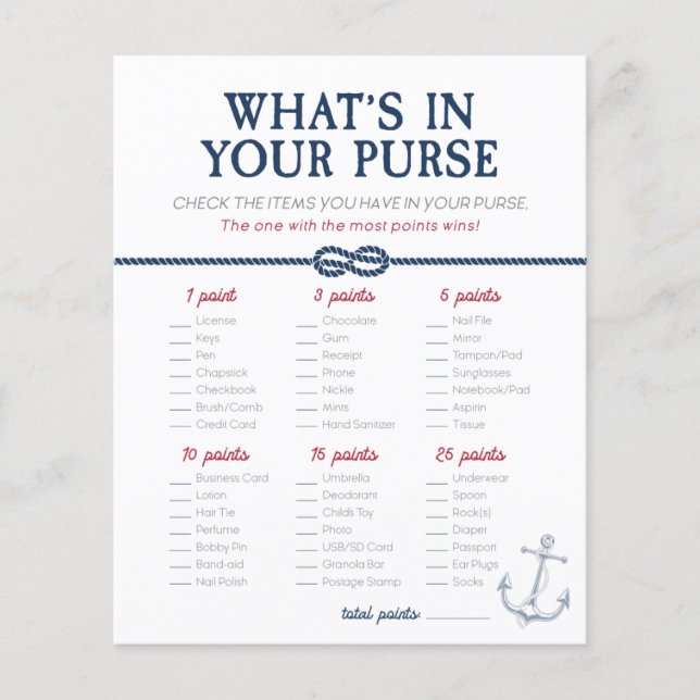 Ahoy Het is een peuter Nautical Baby shower Purse  (Voorkant)