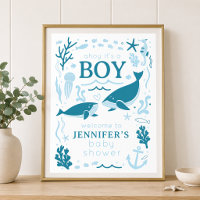 Ahoy Het is een walvisbaby voor een zeeman Jongens