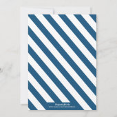 Ahoy ! Invitation Baby shower nautique (Dos)