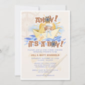 Ahoy ! Invitation bébé garçon douche (Devant)