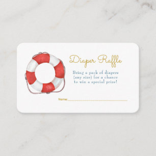 Ahoy Is een jongen Sailor Whale Zee Baby Luier Raf Informatiekaartje