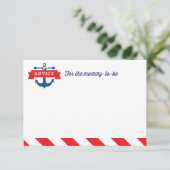 Ahoy ! Jeu de carte de conseil de Baby shower naut (Debout devant)