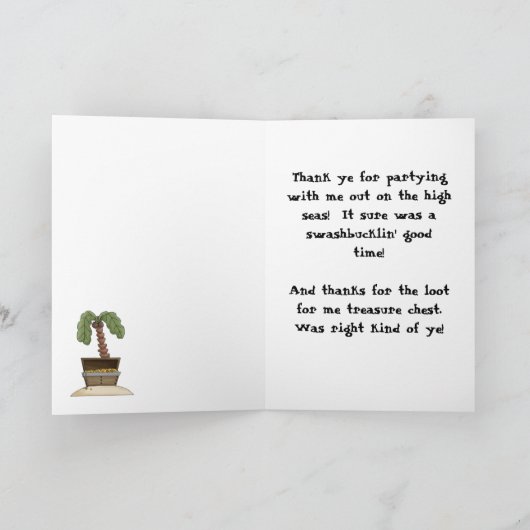 Ahoy là Matey ! Merci de vos notes (Intérieur)