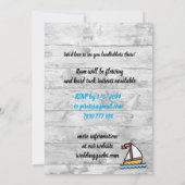 Ahoy là ! Thème de yachting Enregistrer la carte D (Dos)