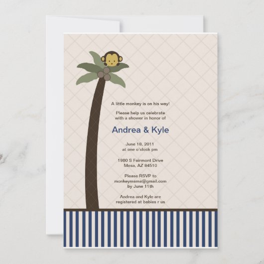 Ahoy Mate Invitation Kaart (Voorkant)