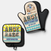 AHOY MATE OVENWANT & PANNENLAP SET (Voorkant / Achterkant)