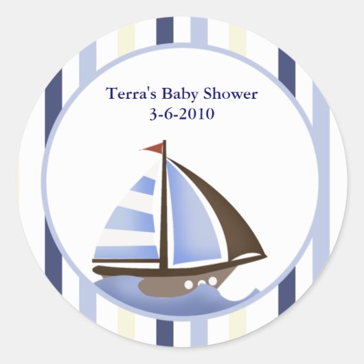 AHOY MATE Zeilboot Envelop Afdichtingen / Stickers (Voorkant)