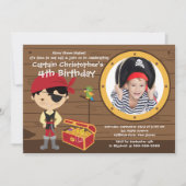Ahoy Mates Photo Invitations au Pirate Birthday Pa (Devant)